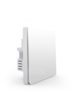 کلید برق دوپل و تک پل دیواری هوشمند بیسیم آکارا زیگبی می شیائومی شیاومی شیامی | Xiaomi Mi Aqara Wall Smart Wireless Light Switch ZigBee Version DOUBLE & Single KEY WHITE